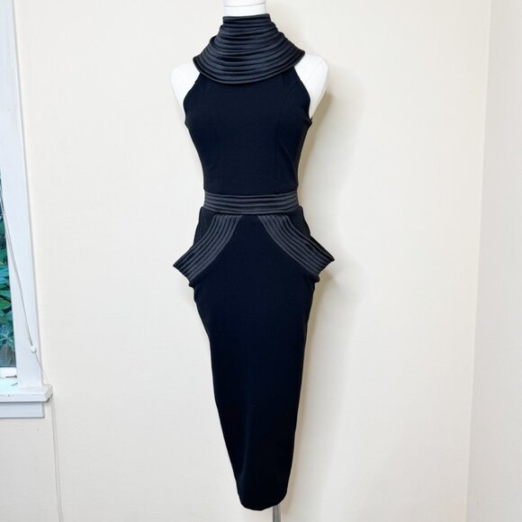 Zhivago On Guard Two-Pieced Black Midi Dress XS - Picture 3 of 16